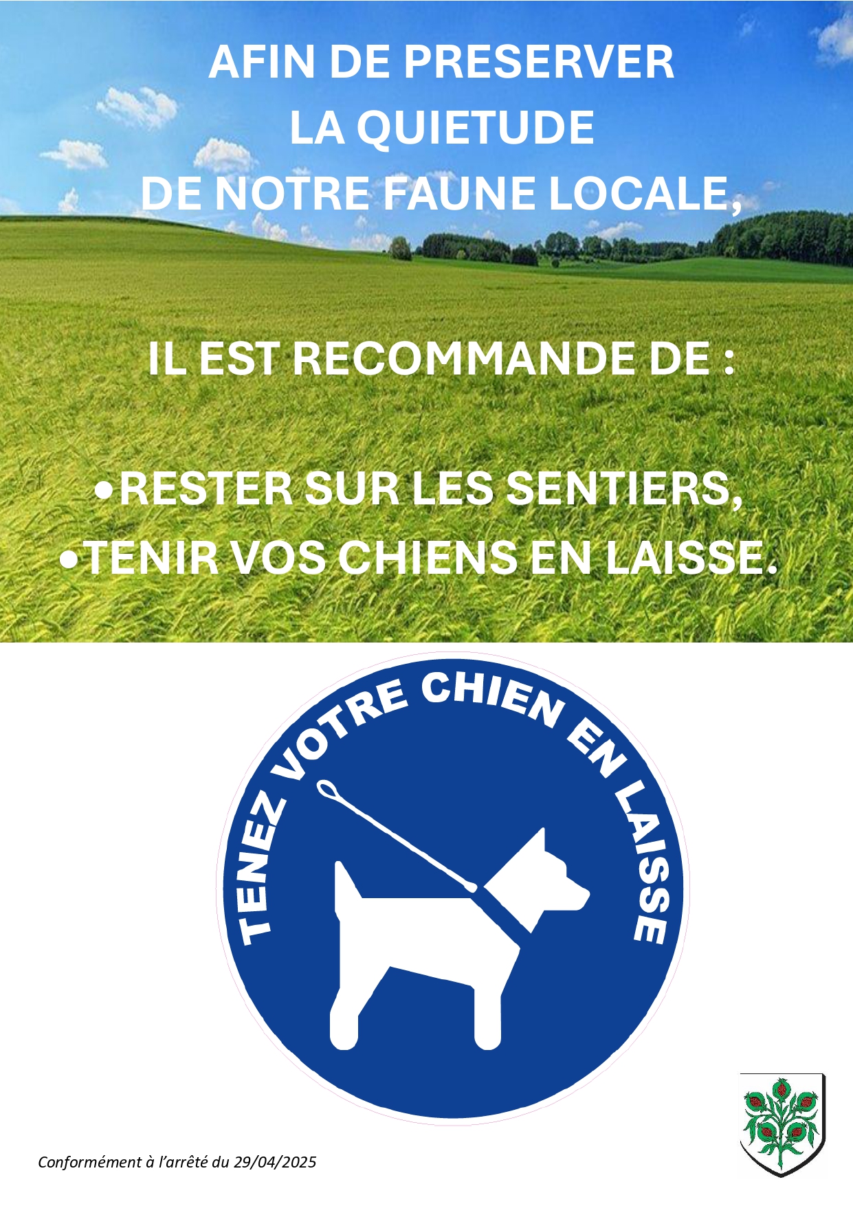 affiche chien en laisse page 0001